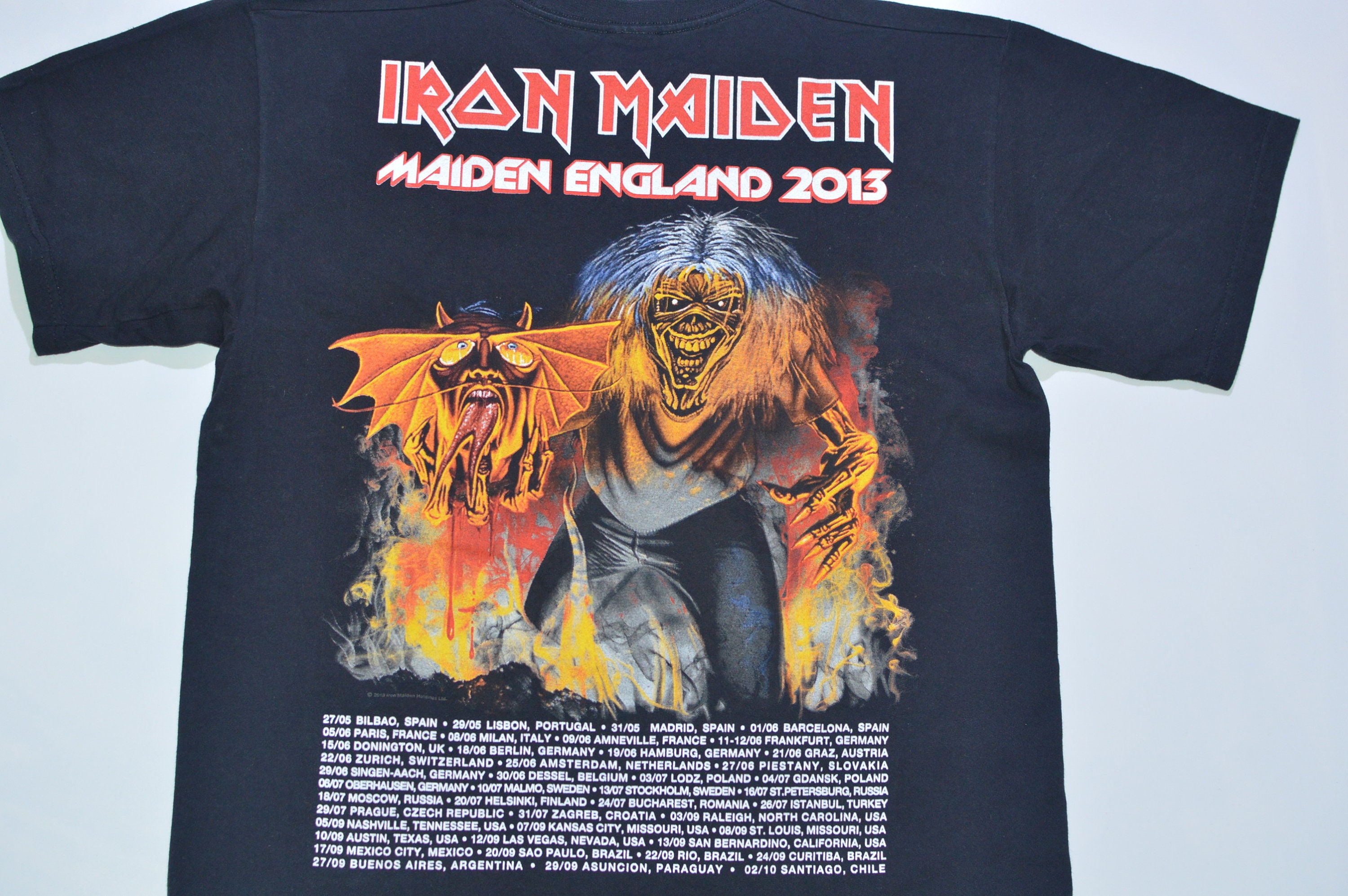 Rare Vintage Fruit of the Loom Iron Maiden Maiden England 2013
