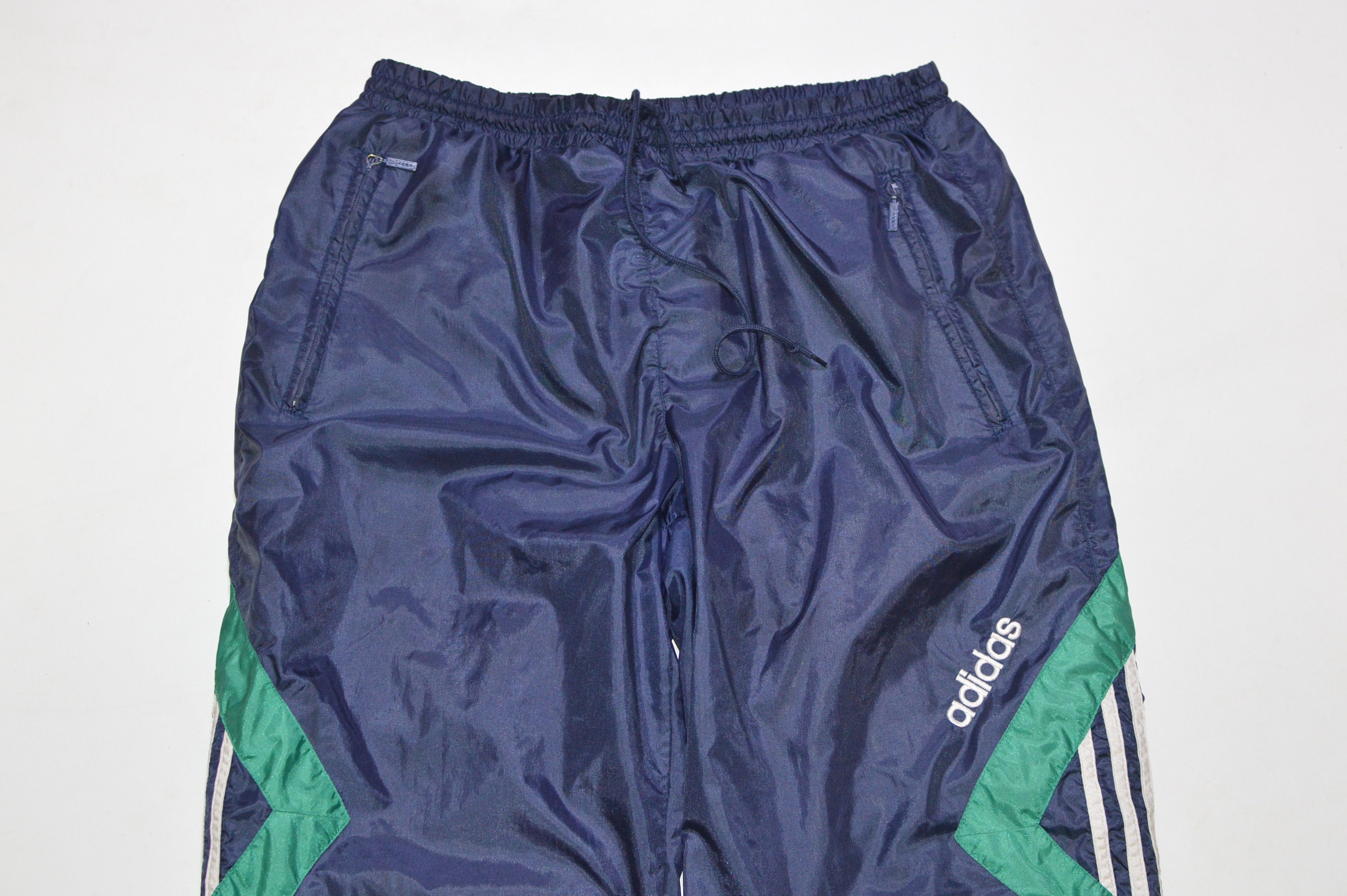Vintage Adidas Track Pantalones Azul-Verde D6 F180 Yugoslavia | Etsy