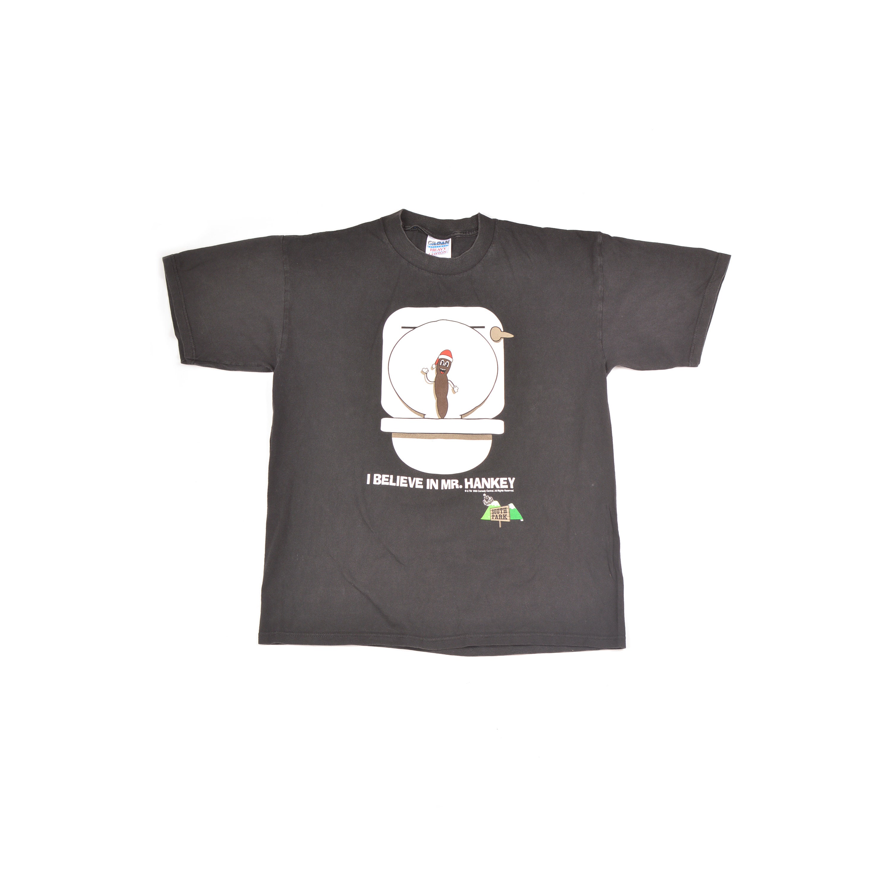 Gildan South Park I Believe in Mr. Hankey Vintage 1998 Black T