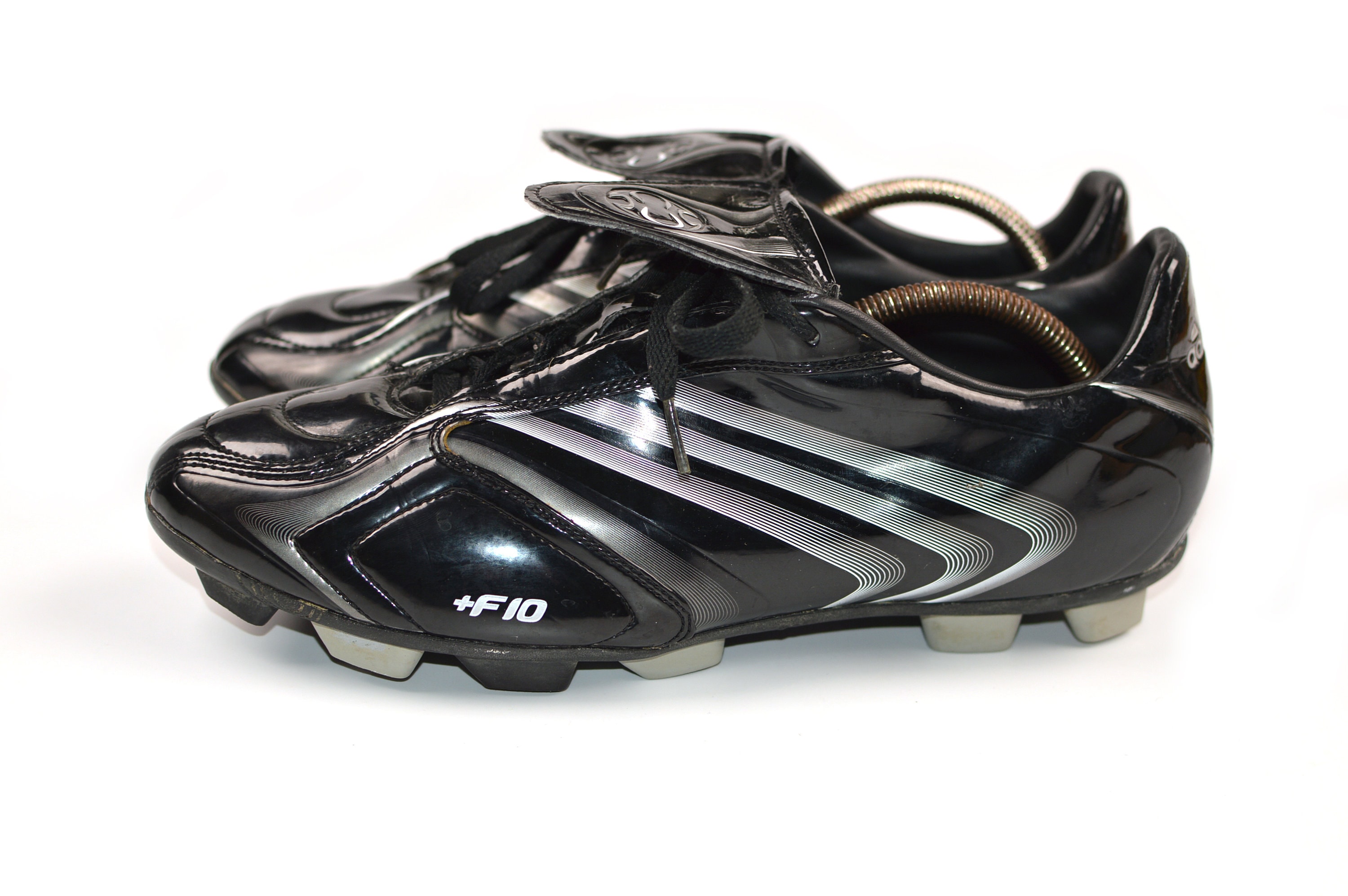 Rare Vintage Adidas F10 2005 Black Soccer Boots Shoes 749228 -