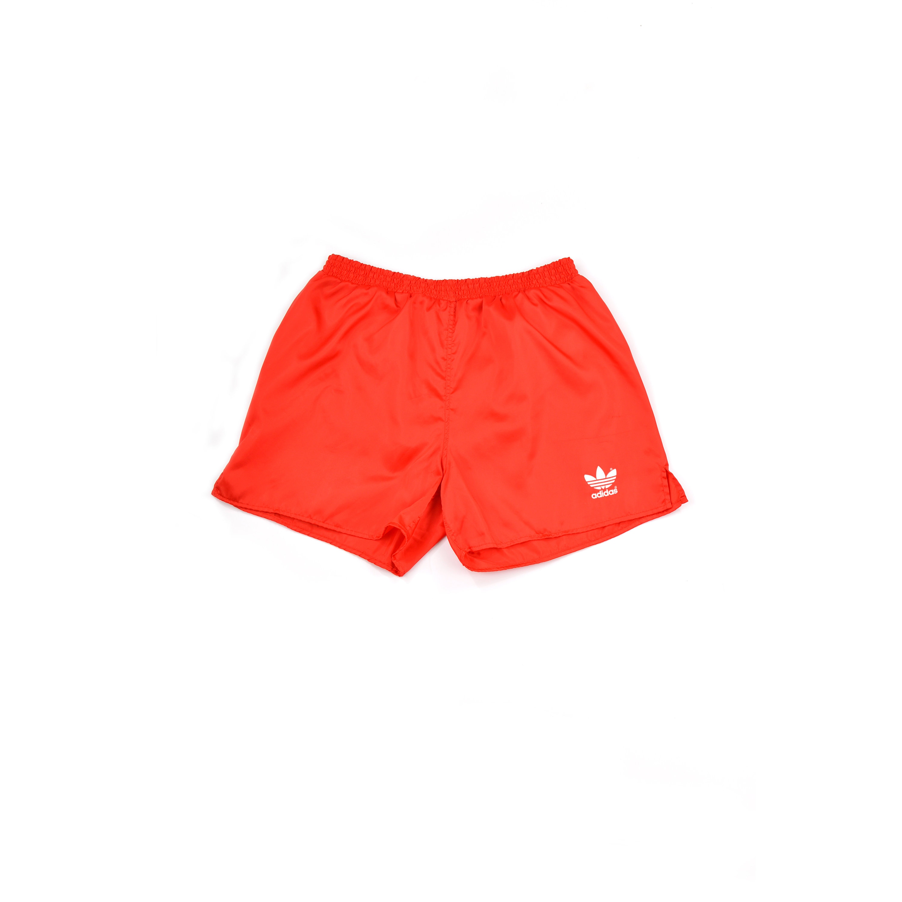Adidas Vintage Sprint Sprinter Nylon Rode Shorts Klaverblad