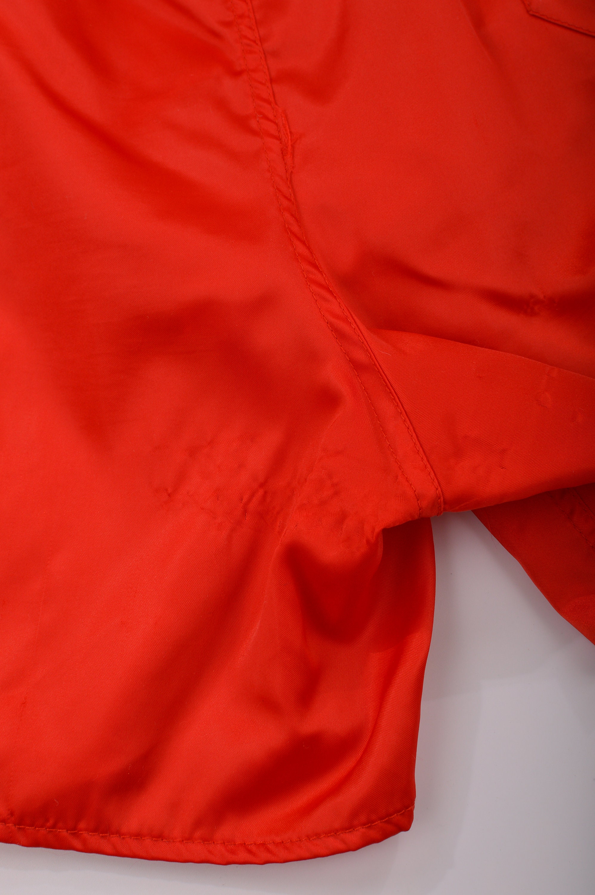 Short De Foot Vintage ERIMA Années 1980 - Nylon Sprinter Rouge Taille 5 Adulte