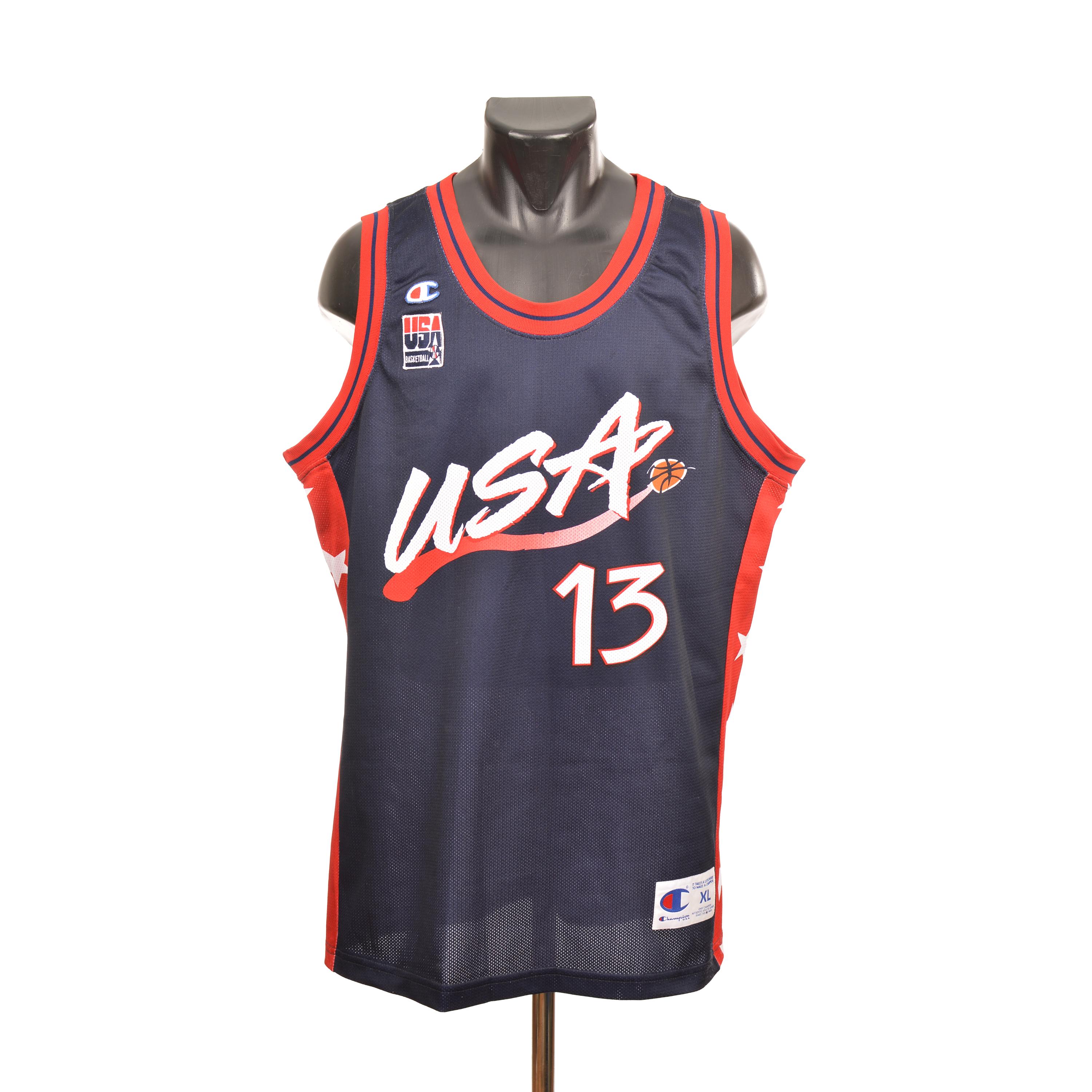 DDP Champion USA Olympics Dream Team Vintage Basketball Jersey #13