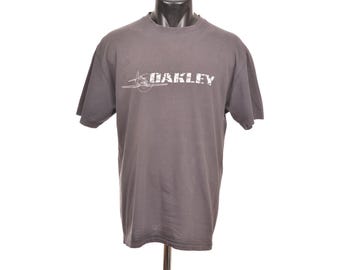 Camiseta vintage con el logo del avión de Oakley