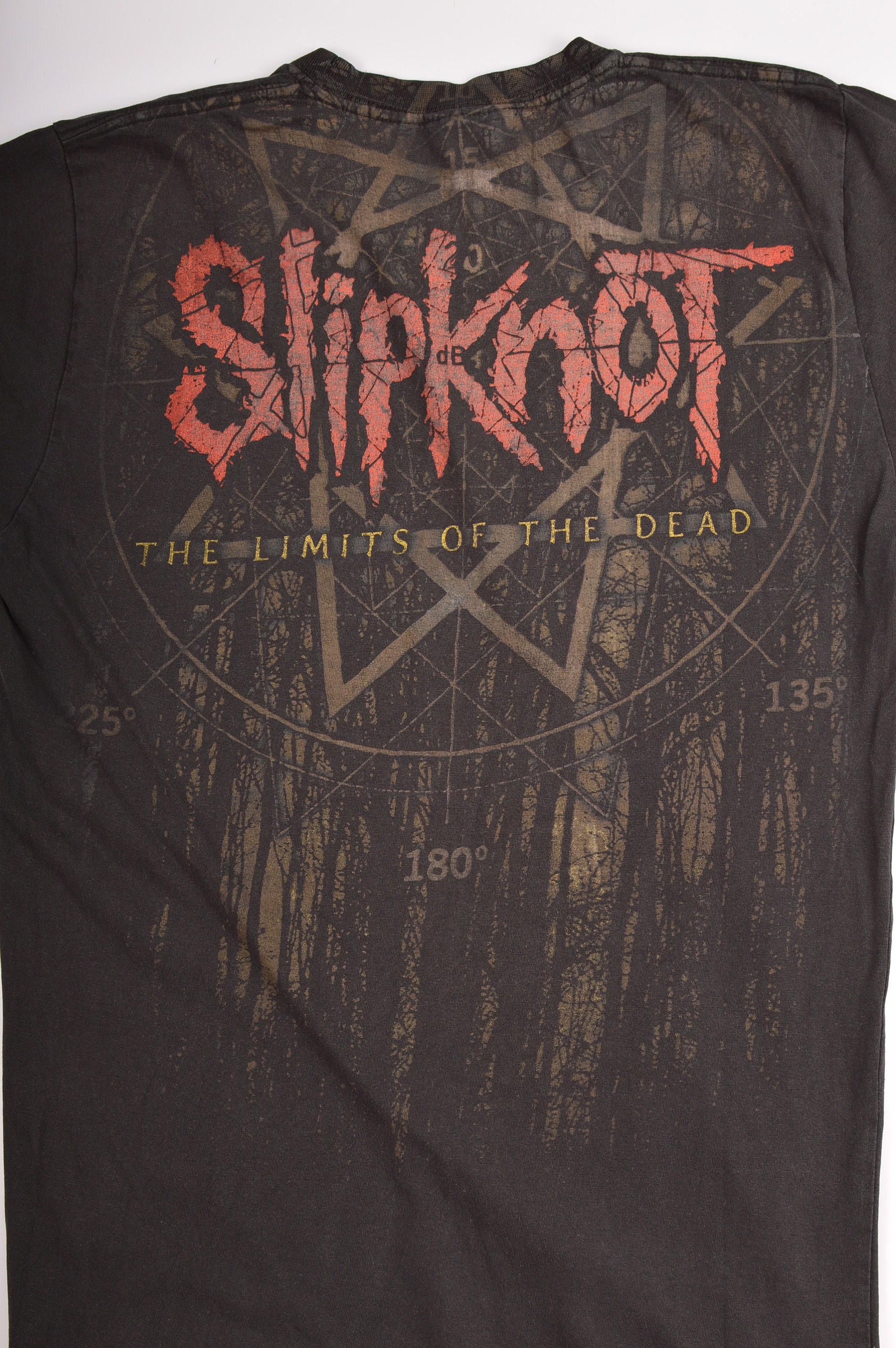 Slipknot the Limits of the Dead 2008 Distressed Vintage Rock T