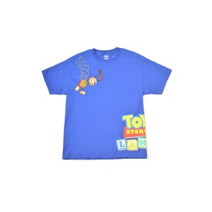 Hanes Toy Story Slinky Dog Vintage Blue T-Shirt Tee Cartoon