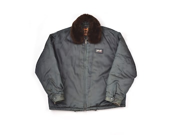 Schott NYC Mens Vintage Security Jacket Dupont Hollofil II Insulation Vtg Military Army Jkt