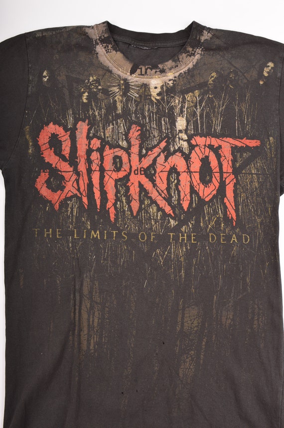 Slipknot the Limits of the Dead 2008 Distressed Vintage Rock T