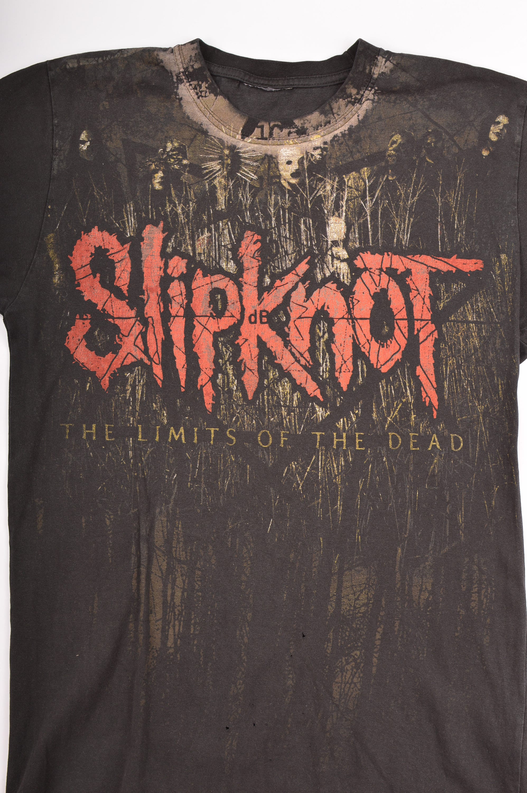 Slipknot the Limits of the Dead 2008 Distressed Vintage Rock T