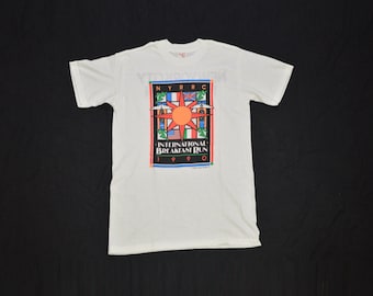 VTG Vintage Tennessee River NYRRC International Breakfast Run 1990 Made in USA T-Shirt Collector Tee Rare