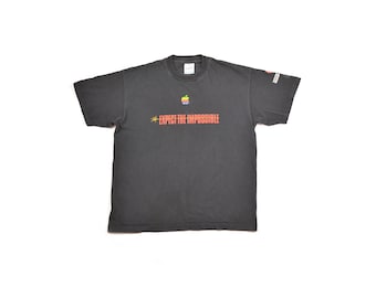 Screen Stars Vintage 1996 Mission Impossible Apple Computer Promo T-Shirt Expect The Impossible