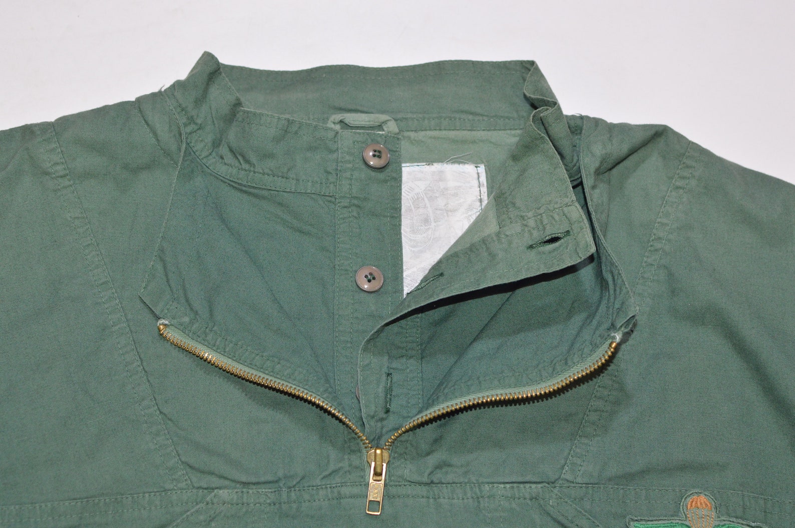 Vintage New Fast Parachute Military Army Cotton Jacket Retro Etsy