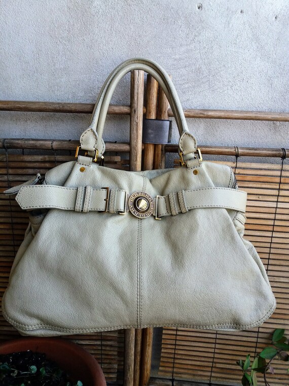 Burberry Buffalo shoulder bag, in grey buffalo lea