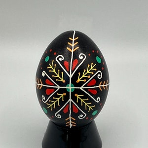 Uovo Pysanka, pollo Pysanka, uovo di Pasqua ucraino, pysanky, guscio d&#39;uovo decorativo, arte delle uova, arte ucraina, regalo per la mamma, uovo da collezione