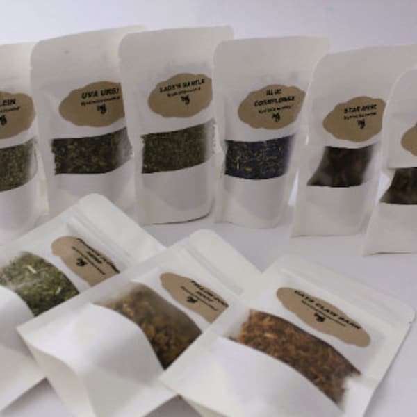 1/2 OZ herbs, ritual herbs, essential oil supplies, herbs F to O, voodoo herbs by the 1/2 ounce, bulk herbs for apothecary, gift for witches