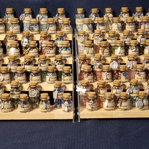 A-G Crystal Chips in Vials for spell jars, altars and rituals