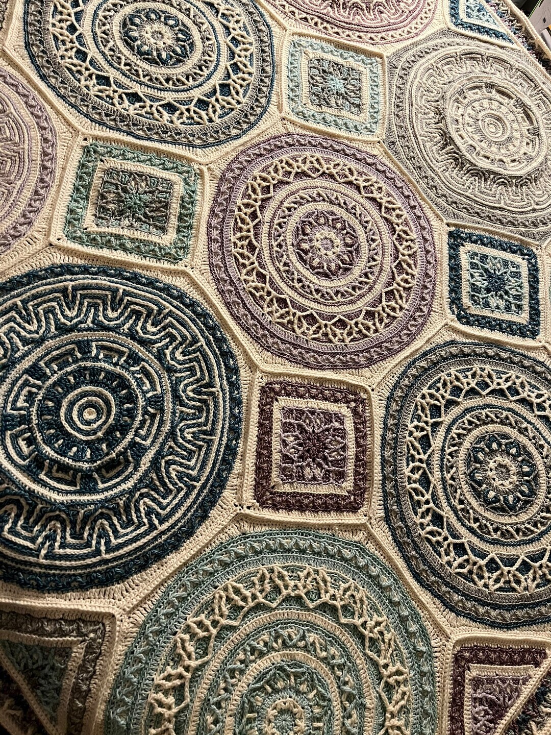 Labyrinth Crochet Blanket Etsy