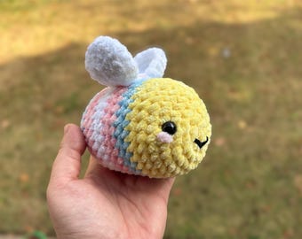 Pride Bees - Bumblebee Plushie in ANY PRIDE FLAG colors - “Bee You”
