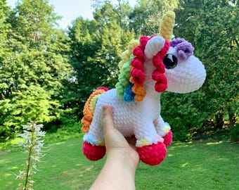 Customizable Pride Unicorn Plushie: LGBTQIA+ Pride Flag Mane & Tail