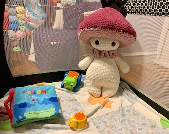 Russell the Mushroom Guy: Russula rosea, Fairycore Toadstool Plushie
