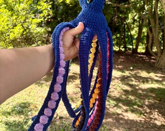 Rainbow Octopus Plushie: Chenille LGBTQ+ Pride Desk Companion