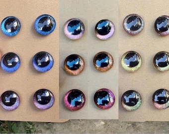 Color-Shifting Sinker Eyes: “Creatures of the Night” collection, for Crochet Amigurumi, Plushies, and Dolls