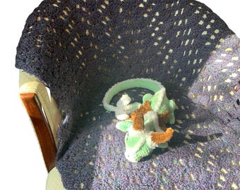 Coco, the mint chocolate chip dragon - snuggly emotional support plushie for adults and kids
