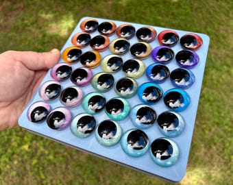 Nature's Paintbrush: Handpainted Sinker Eyes for Crochet plushies and Amigurumi