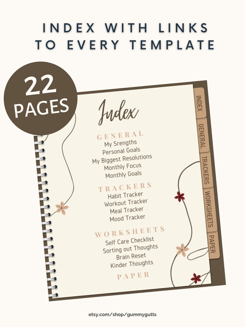 SelfCare Journal for Goodnotes & Noteshelf Etsy