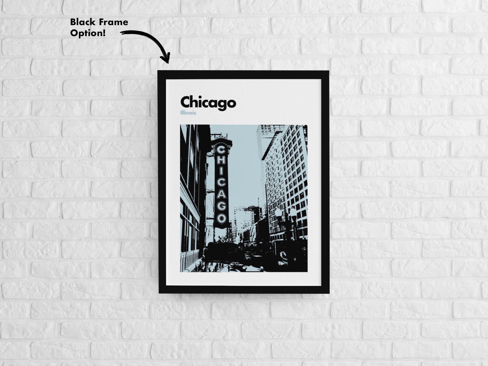 Chicago Poster Chicago Print Chicago Photography Wall Art Etsy