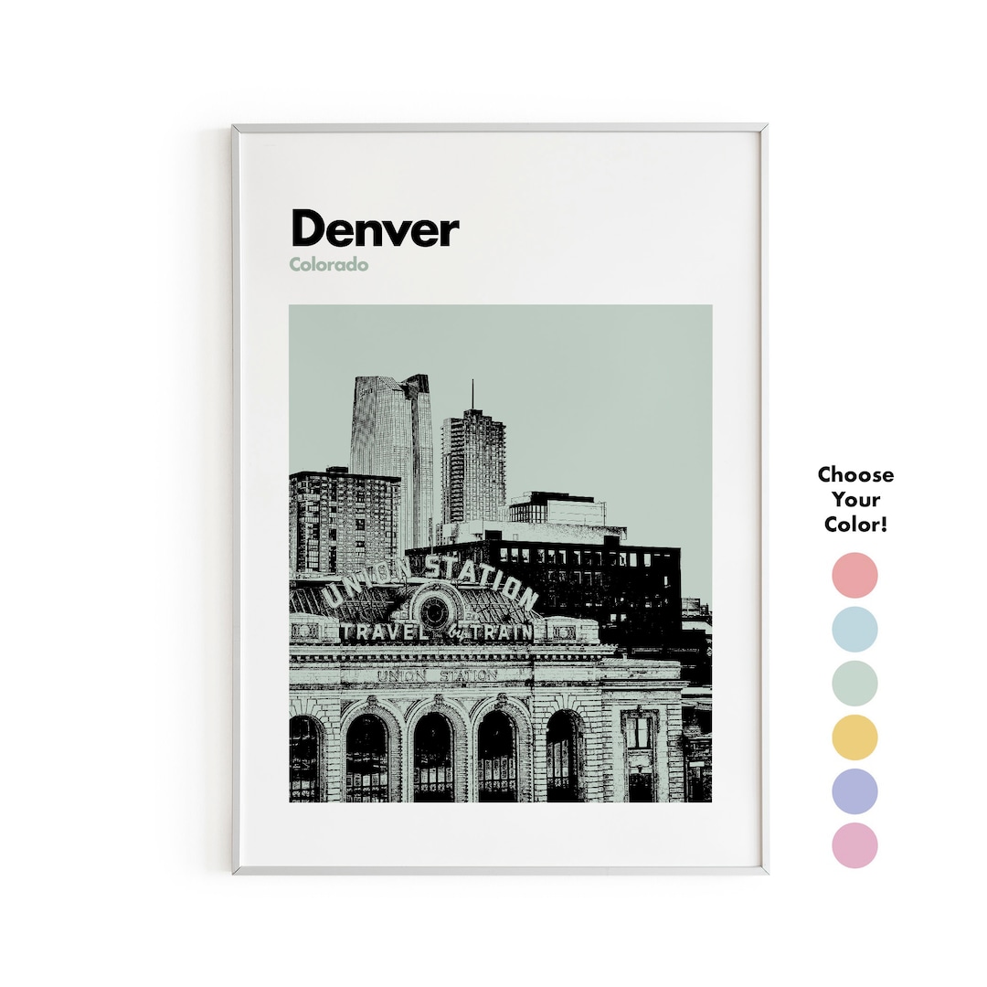 Denver Print, Denver Wall Art, Denver Poster, Denver Photo, Denver