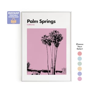 Palm Springs Print, Palm Springs Wall Art, Palm Springs Poster, Palm Springs Photo, Palm Springs Decor, California Print