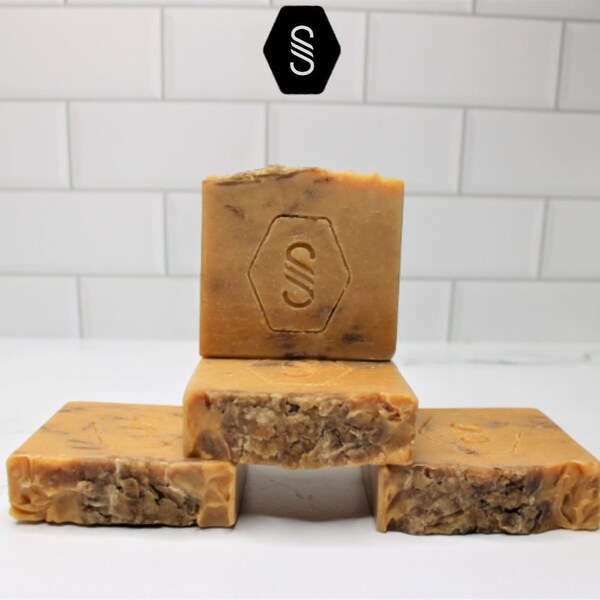 Turmeric African Black Soap | Turmeric Soap | 100% African Black Soap | Eczema Skincare Soap | Turmeric Skin Care | All-natural Soap