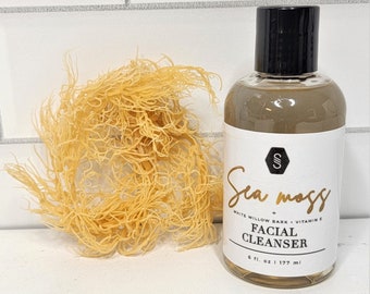 Sea Moss Facial Cleanser | Vitamin E Facial Wash | Skin Care | Skincare | Sea Moss Skincare | Sea Moss White willow Bark | Face Cleanser