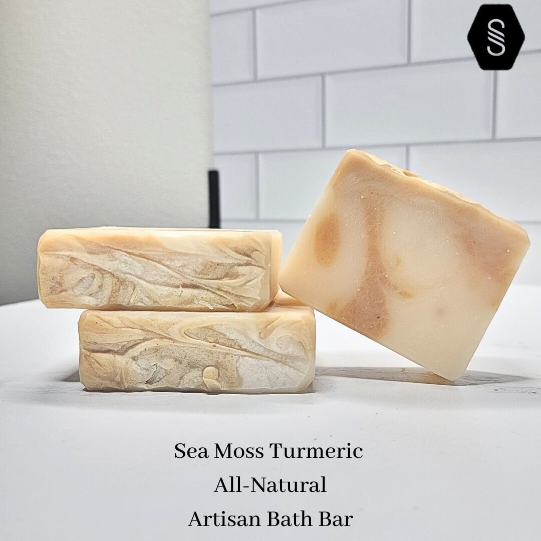 Sea Moss Turmeric Soap Sea Moss Soap Turmeric Sea Moss Soap Handmade