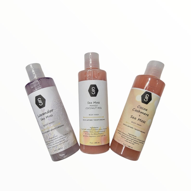 Sea Moss Body Wash  Shower Gel  Body Wash For Her  Body image 1
