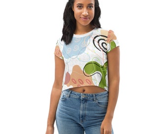 Modernes Crop-T-Shirt im neuen Design