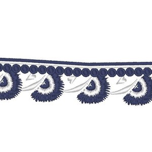 18th Century waistcoat embroidery design - purple historical machine embroidery
