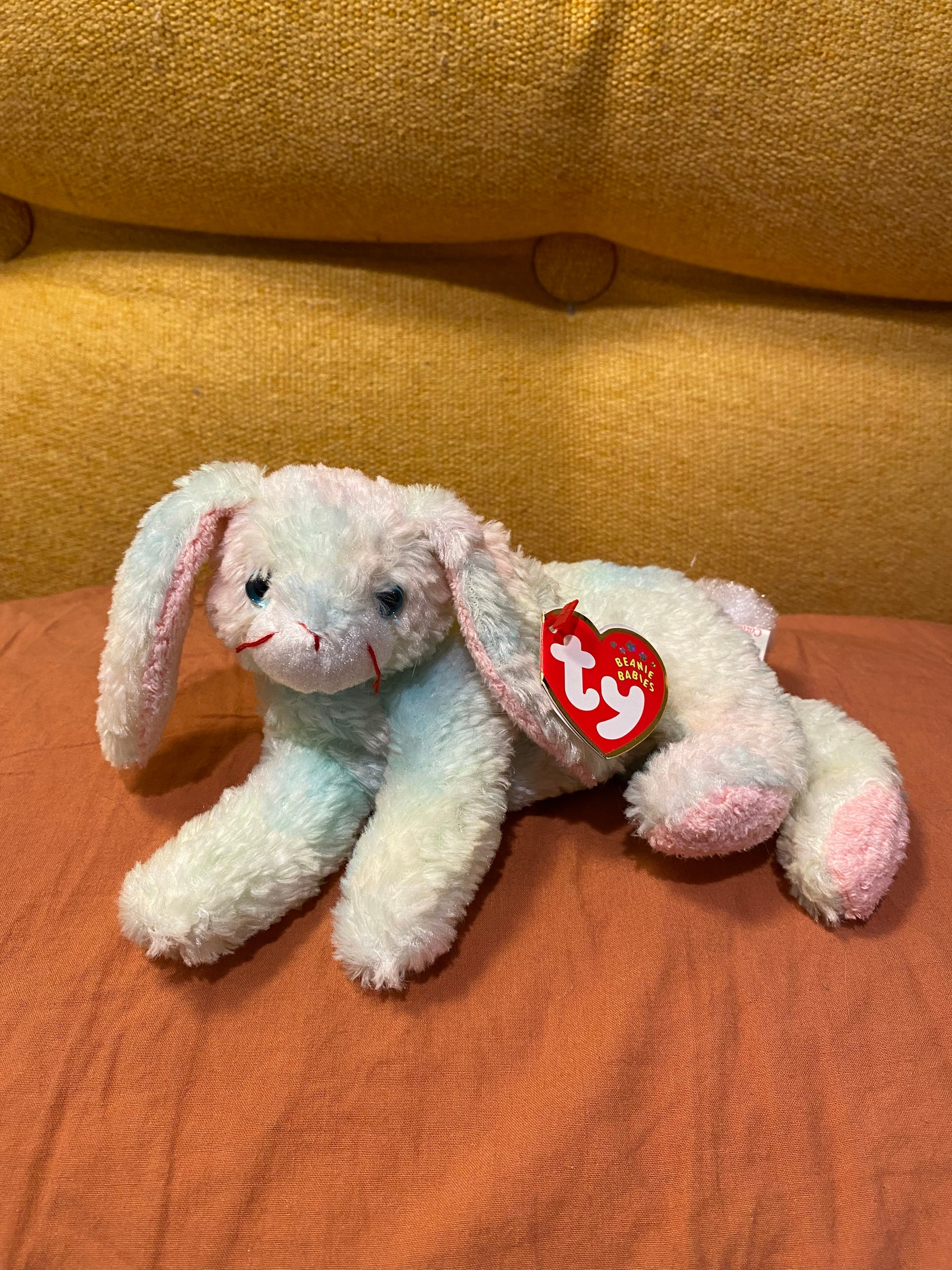 Cottonball the Bunny/Rabbit Ty Beanie Baby part of the Beanie Etsy