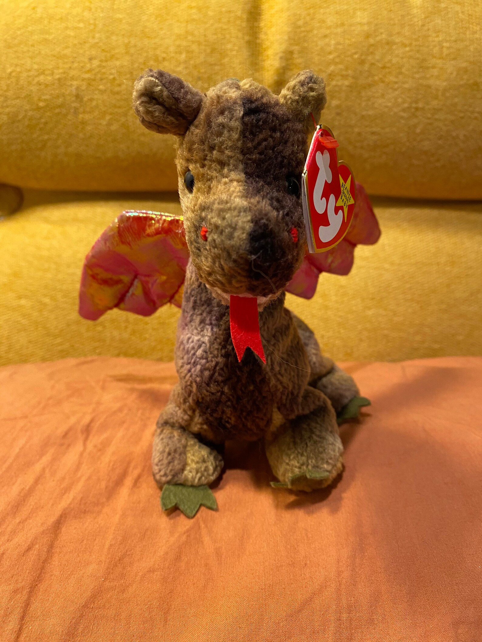 Scorch the Dragon Rare Ty Beanie Baby Part of the Beanie - Etsy