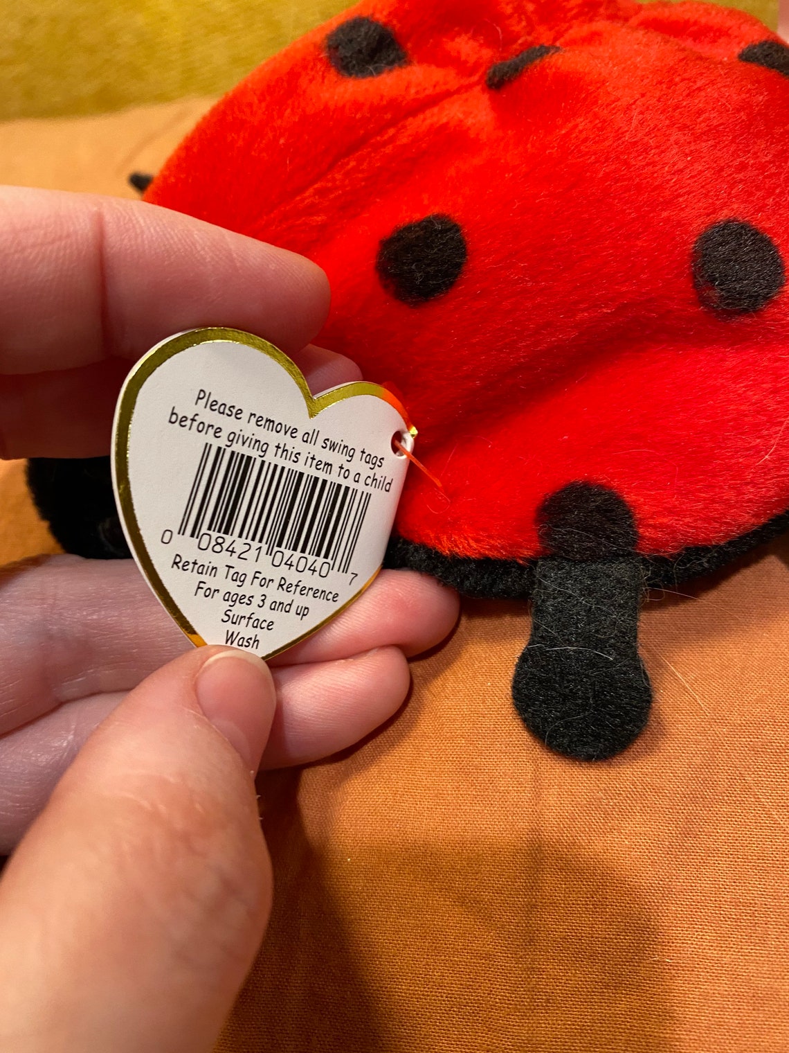 Lucky the Ladybug Ty Beanie Baby Part of the Beanie Babies Etsy