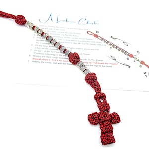 Lutheran Rosary, Lutheran Paracord Pocket Rosary, Military Beads, Lutheran Prayer Beads, Prayer Beads, Lutheran Gift, My Beaded Gems