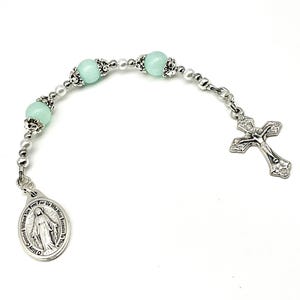 Hail Mary Pocket Chaplet, Hail Mary Devotion Chaplet, Three Hail Mary Novena, Hail Mary, Gift for her, my beaded gems,