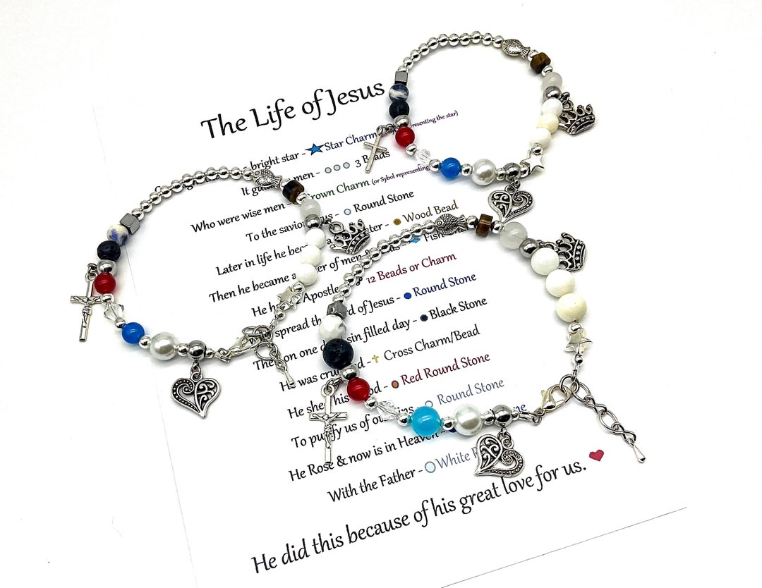 Story of Jesus Bracelet / Life of Jesus Bracelet / Christian Story