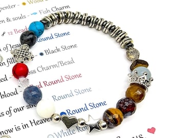 Story of Jesus Bracelet / Life of Jesus Bracelet / Christian Story Bracelets / Christian Gifts / My beaded gems