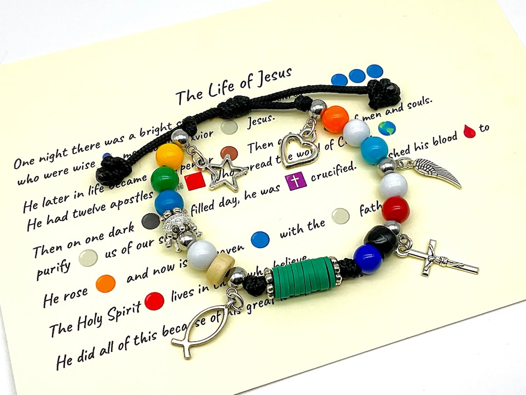 Story of Jesus Bracelet / Life of Jesus Bracelet / Christian Story ...