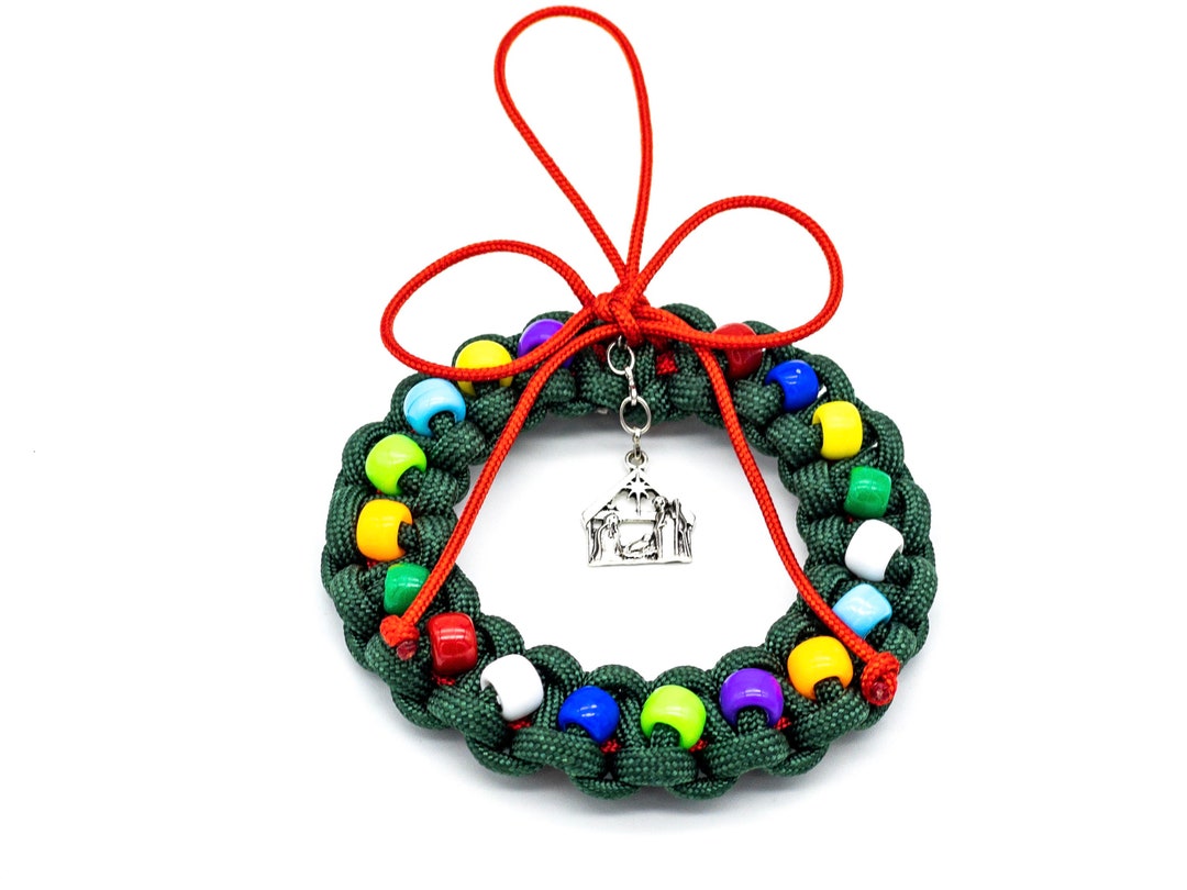 Christmas Ornament Paracord Ornaments Nativity Scene Etsy