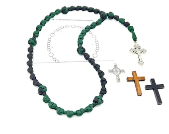 Lutheran, Longworth Prayer beads, Hand knotted, Paracord Prayer beads, Lutheran Prayer Beads, Lutheran Gift, My Beaded Gems