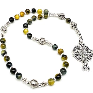 Anglican Prayer Beads, Protestant, Methodist, Episcopal, Gemstone Prayer Beads,  Religious Gift, My Beaded Gems