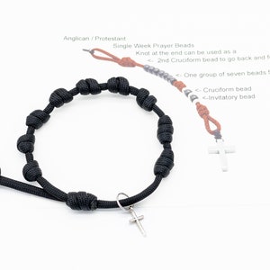 Anglican, Prayer Beads, Pocket Rosary, Auto Loop, Protestant, Episcopal, Methodist, My Beaded Gems